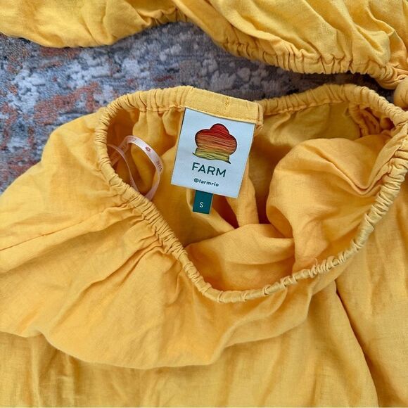 FARM RIO One-Shoulder Open-Waist Midi Dress - Picture 2 of 11